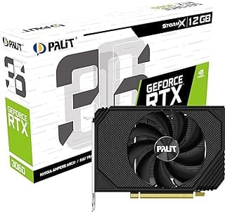 Placa de Vídeo Palit GeForce RTX 3060 StormX LHR 12GB 192Bit GDDR6 