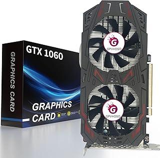 GPVHOSO GeForce GTX 1060 6GB GDDR5 192bit placa gráfica para jogos 4K HDR VR Ready Dual Cooling Fans suporta DirectX 12 PCIe3.0 * 16 HDMI DVI DP placas de vídeo para PC 