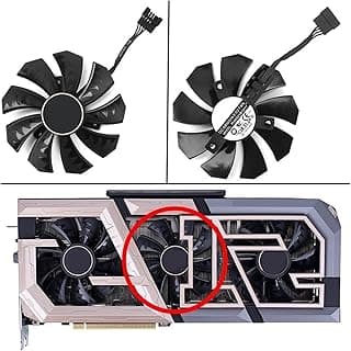 LINGFE Novo 8 5mm PLA09215B12H Fã mais frio compatível com Colorido i Compatível para jogos para GeForce RTX 2080 Ti Rng Edição Gddr6 11g Placa de vídeo gráfica joyous (Blade Color : Fan B) 