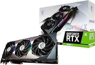 MSI Placa gráfica Gaming GeForce RTX 3090 Ti 24GB GDRR6X 384-Bit HDMI/DP Nvlink Tri-Frozr Ampere Architecture OC (RTX 3090 Ti SUPRIM X 24G) 