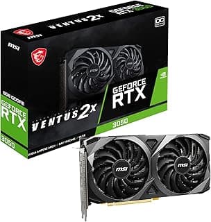 MSI Placa de Video Geforce Rtx 3050 Ventus 2x, 8gb, Gddr6, 128-bit, 912-v397-448, Modelo: V397-418R 