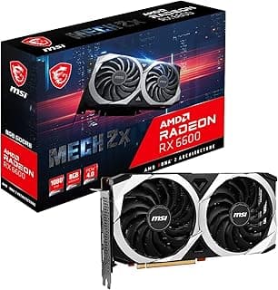 Placa de Video Msi Radeon Rx 6600 Mech 2x Oc, 8gb, Gddr6, 128-bit, 912-v502-026 