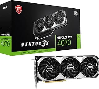 Placa de Video RTX 4070 12GB GDDR6X 192 Bits VENTUS 3X OC MSI 912-V513 