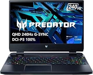 Acer Notebook Predator Helios 300 para jogos, tela IPS QHD de 15,6 polegadas, Intel 14-Core i7-12700H, GeForce RTX 3070 Ti, 32GB DDR5, 2TB PCIe SSD, WiFi 6E, RGB retroiluminado KB, Thunderbolt 4, Win 11 Pro, preto 