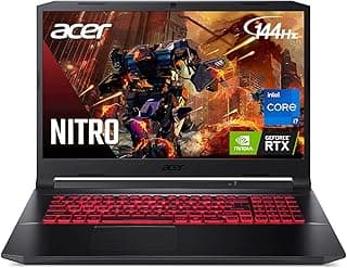 Acer Nitro 5 Laptop para jogos 15,6" FHD IPS 144Hz Intel Octa-Core i7-11800H 16GB RAM 1TB SSD GeForce RTX 3050 Ti 4GB gráfico retroiluminado USB-C Win11 + cabo HDMI 