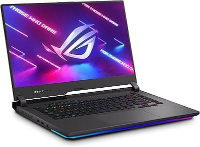 ASUS ROG Strix G15 (2021) Gaming Laptop, 15,6" 300Hz IPS Type FHD, NVIDIA GeForce RTX 3050 Ti, AMD Ryzen R7-5800H, 16GB DDR4, 1TB PCIe SSD, teclado RGB, Windows 10, preto, G513QE-ES76 