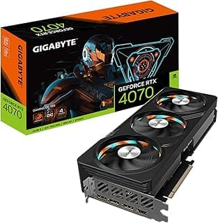 GIGABYTE Placa de vídeo GeForce RTX 4070 Gaming OC 12G, 3 ventoinhas WINDFORCE, placa de vídeo GDDR6X 192 bits 12GB, GV-N4070GAMING OC-12GD 