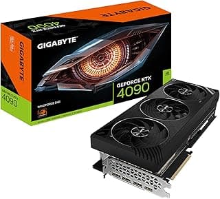 GIGABYTE Placa gráfica GeForce RTX 4090 WINDFORCE 24G, 3 ventiladores WINDFORCE, placa de vídeo 24GB 384-bit GDDR6X, GV-N4090WF3-24GD 