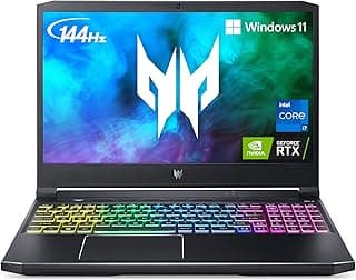 Acer Laptop para jogos Predator Helios 300 PH315-54-760S | Intel i7-11800H | GPU para laptop NVIDIA GeForce RTX 3060 | Display Full HD 144Hz 3ms IPS | 16GB DDR4 | SSD 512GB | Killer WiFi 6 | Teclado RGB 