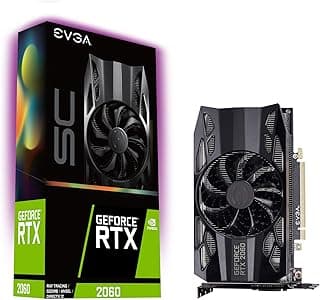 EVGA Placa gráfica GeForce RTX 2060 SC GAMING, 6GB GDDR6, HDB Fan 06G-P4-2062-KR 