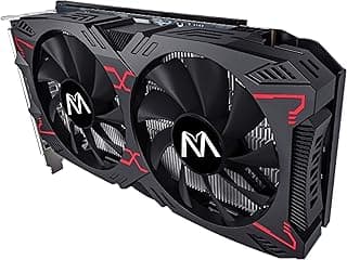 Mannajue Placa gráfica RX 5500 XT 8G D6, 8GB 128-bit GDDR6, suporta PCI Express 3.0, frequência de núcleo de 1717MHz e frequência de memória de 14000MHz, 1 HDMI, 3 DisplayPort 