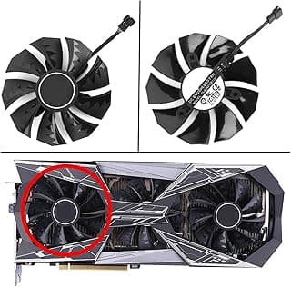 LINGFE Novo 8 5mm PLA09215B12H Fã mais frio compatível com Colorido i Jogo geforce GTX 1080 Ti 206 0s 2070 2070s 2080 2080s Placa gráfica Ti joyous (Blade Color : Fan A) 