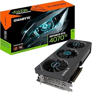 Gigabyte Placa gráfica GeForce RTX 4070 Ti Eagle OC 12G, 3 ventiladores WINDFORCE, placa de vídeo 12GB 192-bit GDDR6X, GV-N407TEAGLE OC-12GD 