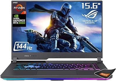 ASUS 15.6" ROG Strix G15 Laptop, 15.6" FHD 144Hz, AMD Ryzen 7 4800H - GeForce RTX 3060, Win 11 Home, with Mouse Pad (32GB RAM | 1TB PCIe SSD) 