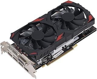 Radeon RX 580 Graphics Card 8GB GDDR5 Gaming Graphics 256BIT RX 580 Graphics Card Com Dual Fans DVI DP HDML Plug and Play 