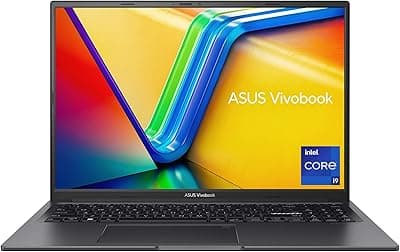 ASUS Laptop Vivobook 16X 2023, WUXGA de 16 polegadas, CPU Intel Core i9-139900H, GPU NVIDIA Geforce RTX 3050, 16 GB RAM, SSD de 1 TB, Windows 11 Home, preto independente, K3605VC-AS96
