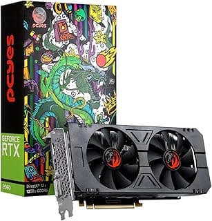 PLACA DE VIDEO NVIDIA GEFORCE RTX 2060 12GB GDDR6 192 BIT DUAL-FAN GRAFFITI SERIES – PAK206012GBD6DF – PCYES, Cor: Preta 