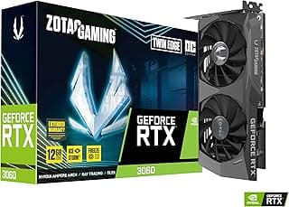 Zotac Gaming GEFORCE RTX 3060 Placa gráfica Twin Edge OC 12G (GDDR6, HDMI 2.1, 3xDP 1.4a) 