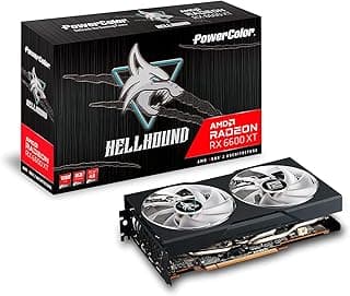 PowerColor Placa de vídeo para jogos Hellhound AMD Radeon RX 6600 XT com memória GDDR6 de 8 GB, alimentada por AMD RDNA 2, HDMI 2.1 