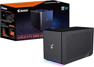 Placa gráfica externa AORUS RTX 3080 Gaming Box, sistema de resfriamento multifuncional Waterforce, Thunderbolt 3, GV-N3080IXEB-10GD 