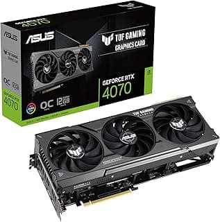 Placa de Vídeo RTX 4070 TUF Gaming OC Edition Asus NVIDIA GeForce, 12 GB GDDR6X, ARGB, DLSS, Ray Tracing - TUF-RTX4070-O 