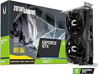 Zotac Placa de vídeo para jogos GeForce GTX 1660 Ti 6GB GDDR6 192-Bit super compacta - ZT-T16610F-10L 