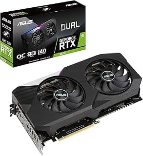 Placa de vídeo para jogos ASUS Dual NVIDIA GeForce RTX 3070 OC Edition (PCIe 4.0, 8 GB de memória GDDR6, HDMI 2.1, DisplayPort 1.4a, design de ventoinha Axial-tech, BIOS duplo, placa traseira protetora, GPU Tweak II) 
