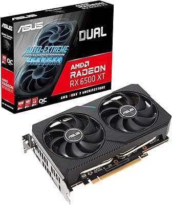 Placa de Vídeo AMD Radeon RX 6500XT OC Dual Asus 4Gb GDDR6 64Bits Dual-rx6500xt-o4g 
