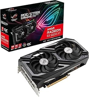 ASUS Placa gráfica para jogos ROG Strix AMD Radeon RX 6600 XT OC Edition (AMD RDNA 2, PCIe 4.0, 8GB GDDR6, HDMI 2.1, DisplayPort 1.4a, Axial-tech Fan Design, Super Alloy Power II, GPU Tweak II) 