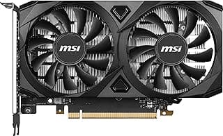 MSI Placa gráfica Gaming RTX 3050 Ventus 2X 6G OC (NVIDIA RTX 3050, 96 bits, Boost Clock: 1492 MHz, 6GB GDDR6 14 Gbps, HDMI/DP, Arquitetura Ampere) 