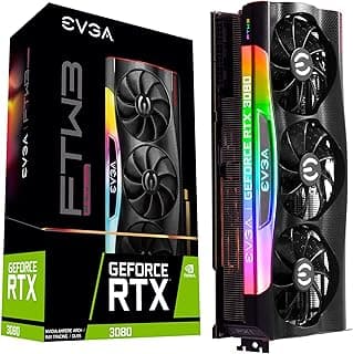 Placa de Vídeo EVGA GeForce RTX 3080 FTW3 ULTRA GAMING, 10G-P5-3897-KR, 10GB GDDR6X, iCX3 Technology, ARGB LED, Metal Backplate 