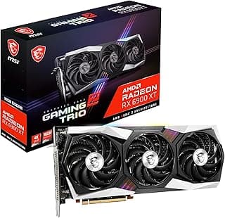 MSI Gaming Radeon RX 6900 XT Gaming Z Trio 16G 16GB GDDR6 256-Bit HDMI/DP Nvlink Torx Fan 4 AMD placa de vídeo (RX 6900 XT Gaming Z Trio 16G) 
