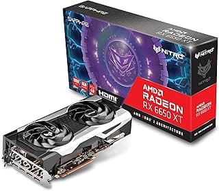 Sapphire Technology Placa de vídeo para jogos 11319-01-20G Nitro+ AMD Radeon RX 6650 XT com 8GB GDDR6, AMD RDNA 2, Preto 