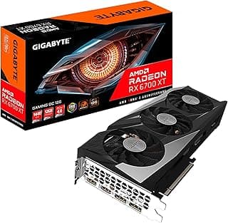 Gigabyte Placa gráfica Radeon RX 6700 XT Gaming OC 12G, sistema de resfriamento WINDFORCE 3X, placa de vídeo 12GB 192-bit GDDR6, GV-R67XTGAMING OC-12GD 
