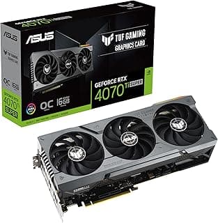 ASUS TUF Gaming NVIDIA GeForce RTX 4070 Ti Super OC Edition Placa gráfica Gaming (PCIe 4.0, 16 GB GDDR6X, HDMI 2.1a, DisplayPort 1.4a) 