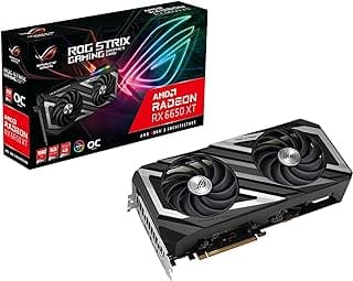 ASUS Placa de vídeo para jogos ROG Strix AMD Radeon RX 6650 XT OC Edition (AMD RDNA 2, PCIe 4.0, 8GB GDDR6, HDMI 2.1, DisplayPort 1.4a, Axial-tech Fan Design, Super Alloy Power II, GPU Tweak II) 