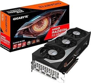 GIGABYTE Placa de vídeo AMD Radeon RX 6800 XT Gaming OC 16G, 16 GB de memória GDDR6, alimentada por AMD RDNA 2, HDMI 2.1, sistema de refrigeração WINDFORCE 3X, GV-R68XTGAMING OC-16GD 