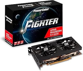 PLACA DE VIDEO POWER COLOR RX 6600 FIGHTER 8GB GDDR6 128BIT AXRX 6600 8GBD6-3DH 