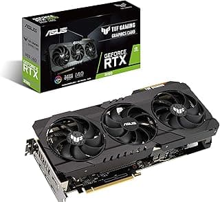 ASUS Placa gráfica TUF Gaming NVIDIA GeForce RTX 3090 OC Edition - PCIe 4.0, 24GB GDDR6X, HDMI 2.1, DisplayPort 1.4a, rolamentos de ventoinha de esfera dupla 