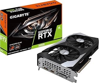 Gigabyte Placa de vídeo NVIDIA GeForce RTX 3050 WINDFORCE OC - 8GB GDDR6, 128-bit, PCI-E 4.0, 1792 MHz Core Clock, 1x DP 1.4, 1x HDMI 2.1, NVIDIA Ampere - GV-N3050WF2OC-8GD 