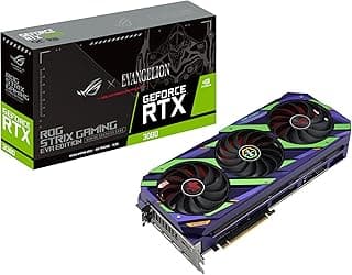 ASUS Placa gráfica ROG Strix NVIDIA GeForce RTX 3080 EVA Edition Gaming (PCIe 4.0, 12GB GDDR6X, HDMI 2.1, DisplayPort 1.4a, design de ventilador Axial-tech, 2.9-Slot, Super Alloy Power II, GPU Tweak) 