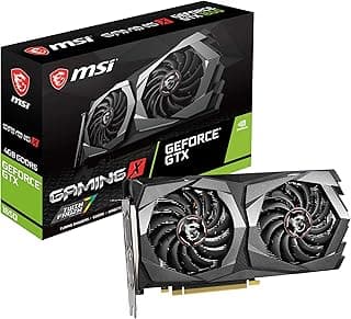 Placa gráfica MSI Gaming GeForce GTX 1650 128-Bit HDMI/DP 4GB GDRR5 HDCP suporta DirectX 12 Dual Fan VR Ready OC (GTX 1650 Gaming X 4G) 