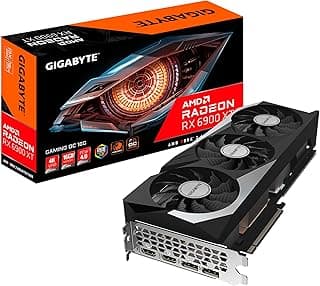 GIGABYTE Placa de vídeo Radeon RX 6900 XT Gaming OC 16G, sistema de refrigeração WINDFORCE 3X, 16GB 256-bit GDDR6, GV-R69XTGAMING OC-16GD 