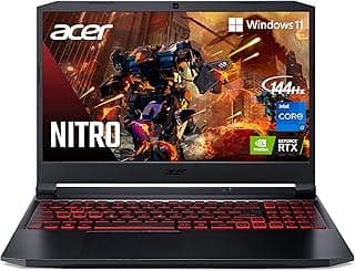 Acer Laptop para jogos Nitro 5 AN515-57-79TD | Intel Core i7-11800H | NVIDIA GeForce RTX 3050 Ti Laptop GPU | Tela FHD 144Hz IPS 8GB DDR4 | SSD NVMe 512GB | Killer Wi-Fi 6 | Teclado retroiluminado 