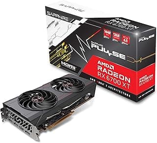 Placa de vídeo para jogos Sapphire 11306-02-20G Pulse AMD Radeon RX 6700 XT com 12GB GDDR6, AMD RDNA 2 