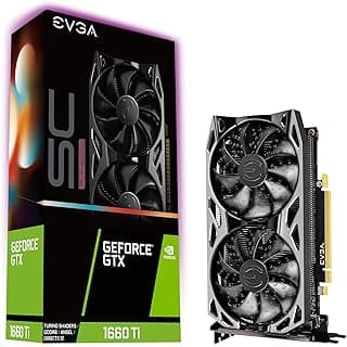 EVGA 06G-P4-1667-KR GeForce GTX 1660 Ti SC Ultra Gaming, 6GB GDDR6, ventilador duplo 