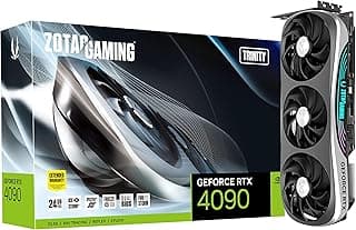 ZOTAC Placa gráfica Gaming GeForce RTX 4090 Trinity 24GB GDDR6X 384-bit 21 Gbps PCIE 4.0, resfriamento avançado IceStorm 3.0, iluminação Spectra 2.0, ZT-D40900D-10P 