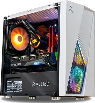 ALLIED GAMING Stinger Desktop PC: Intel Core i7-12700K, GeForce RTX 3080 10GB, 32GB DDR5 4800MHz, SSD PCIe NVMe de 1TB PCD, placa mãe Z690M DDR5 750 Watt 80+ Gold Supply, Wi-Fi Ready 