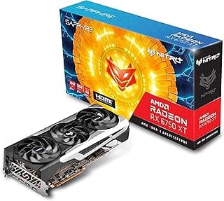 Placa de vídeo para jogos Sapphire 11318-01-20G Nitro+ AMD Radeon RX 6750 XT com 12GB GDDR6, AMD RDNA 2 
