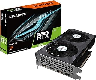 Gigabyte Placa gráfica NVIDIA GeForce RTX 3050 Eagle - 8GB GDDR6, 128-bit, PCI-E 4.0, 1777MHz Core Clock, 1x DP 1.4, 1 x HDMI 2.1, NVIDIA Ampere - GV-N3050EAGLE-8GD 